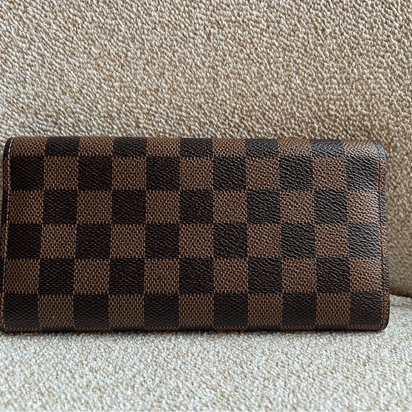 Louis Vuitton Sarah wallet Damier ebene with pouch! second hand - Picture 3 of 14